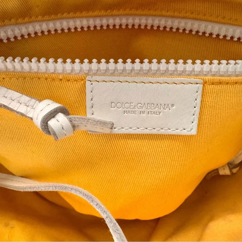 Dolce & Gabbana Woven Tote with Yellow Straps - Picture 4 of 15